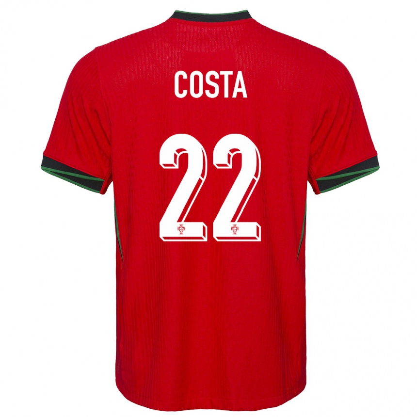 Kids Football Portugal Diogo Costa #22 Red Home Jersey 24-26 T-Shirt Australia