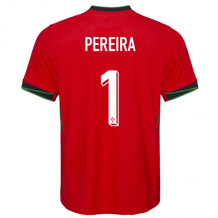 Kids Football Portugal Ines Pereira #1 Red Home Jersey 24-26 T-Shirt Australia