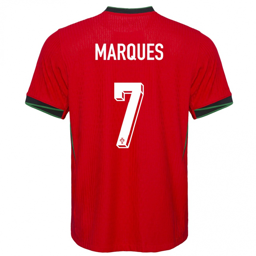 Kids Football Portugal Vanessa Marques #7 Red Home Jersey 24-26 T-Shirt Australia