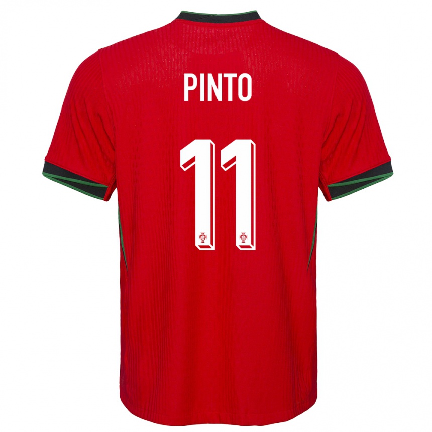 Kids Football Portugal Tatiana Pinto #11 Red Home Jersey 24-26 T-Shirt Australia