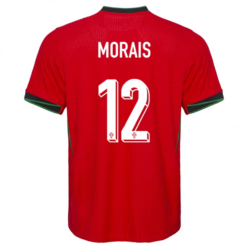 Kids Football Portugal Patricia Morais #12 Red Home Jersey 24-26 T-Shirt Australia