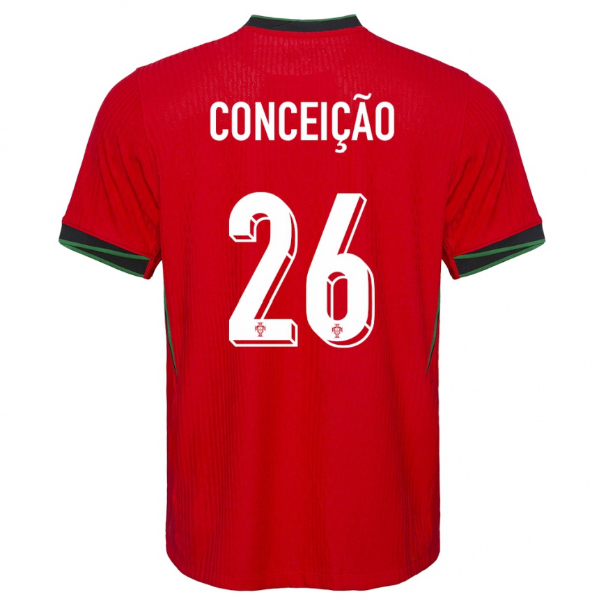 Kids Football Portugal Francisco Conceicao #26 Red Home Jersey 24-26 T-Shirt Australia