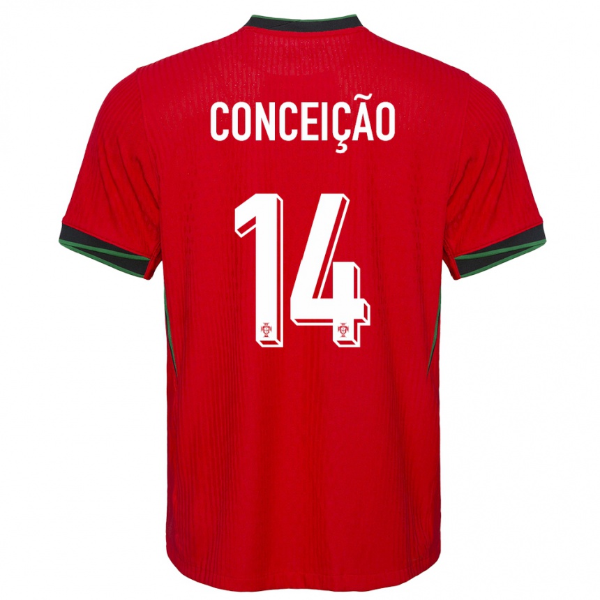 Kids Football Portugal Rodrigo Conceicao #14 Red Home Jersey 24-26 T-Shirt Australia