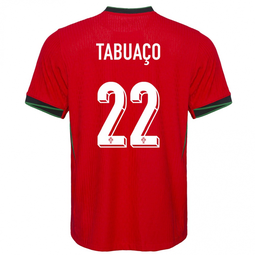 Kids Football Portugal Goncalo Tabuaco #22 Red Home Jersey 24-26 T-Shirt Australia