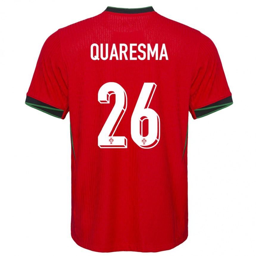 Kids Football Portugal Eduardo Quaresma #26 Red Home Jersey 24-26 T-Shirt Australia