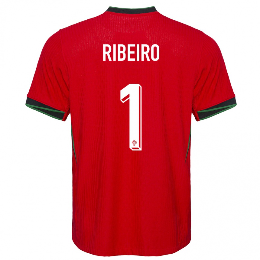 Kids Football Portugal Goncalo Ribeiro #1 Red Home Jersey 24-26 T-Shirt Australia