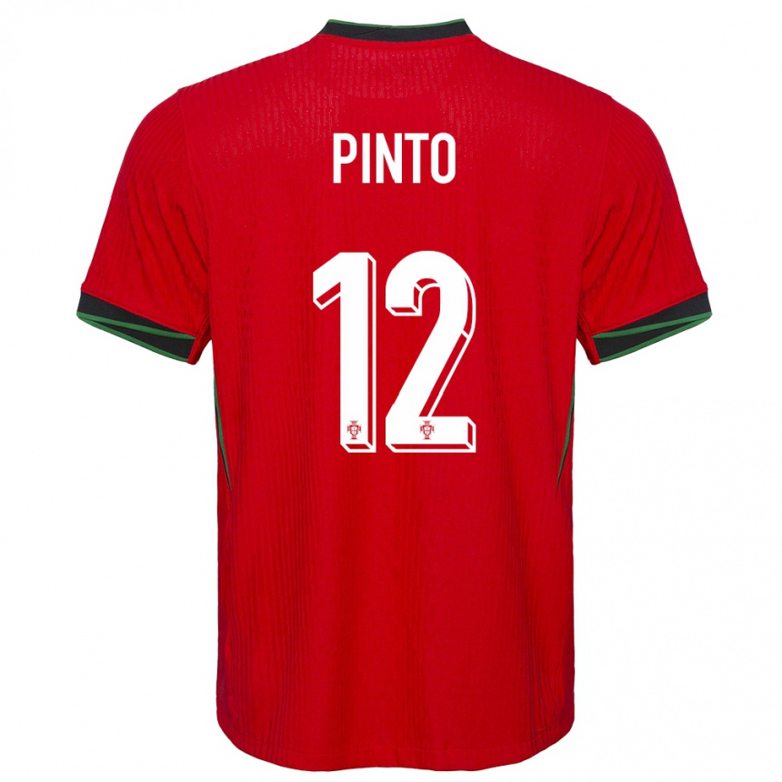 Kids Football Portugal Diogo Pinto #12 Red Home Jersey 24-26 T-Shirt Australia