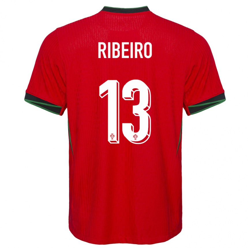 Kids Football Portugal Antonio Ribeiro #13 Red Home Jersey 24-26 T-Shirt Australia