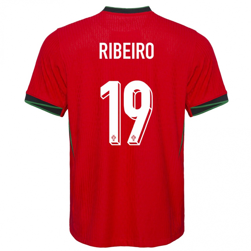 Kids Football Portugal Rodrigo Ribeiro #19 Red Home Jersey 24-26 T-Shirt Australia