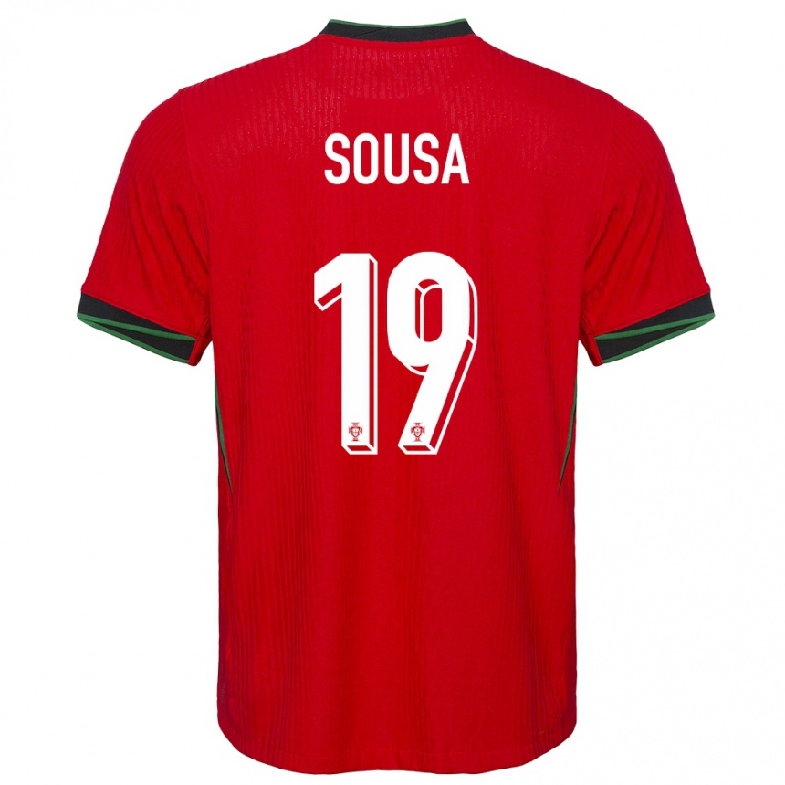 Kids Football Portugal Goncalo Sousa #19 Red Home Jersey 24-26 T-Shirt Australia