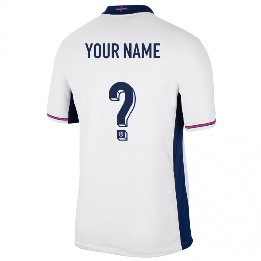 Kids Football England Your Name #0 White Home Jersey 24-26 T-Shirt Australia