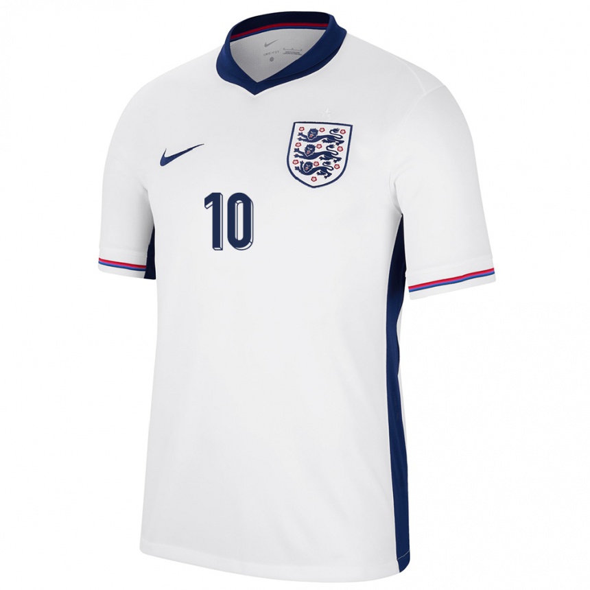 Kids Football England Jude Bellingham #10 White Home Jersey 24-26 T-Shirt Australia