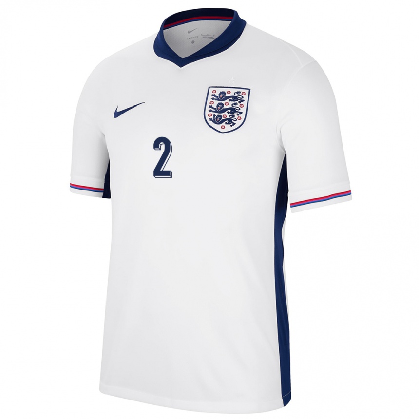 Kids Football England Lucy Bronze #2 White Home Jersey 24-26 T-Shirt Australia