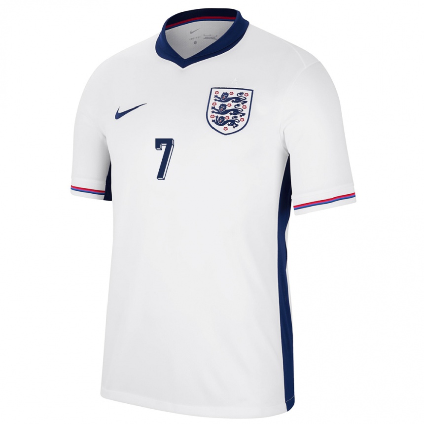 Kids Football England Jack Grealish #7 White Home Jersey 24-26 T-Shirt Australia