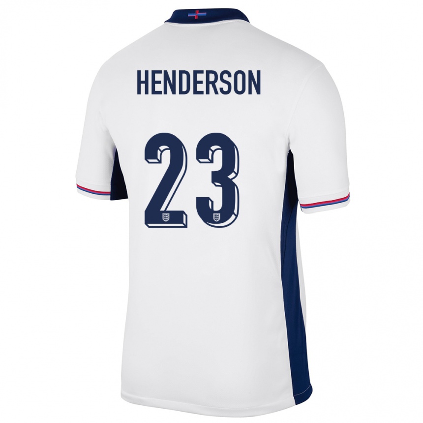 Kids Football England Dean Henderson #23 White Home Jersey 24-26 T-Shirt Australia