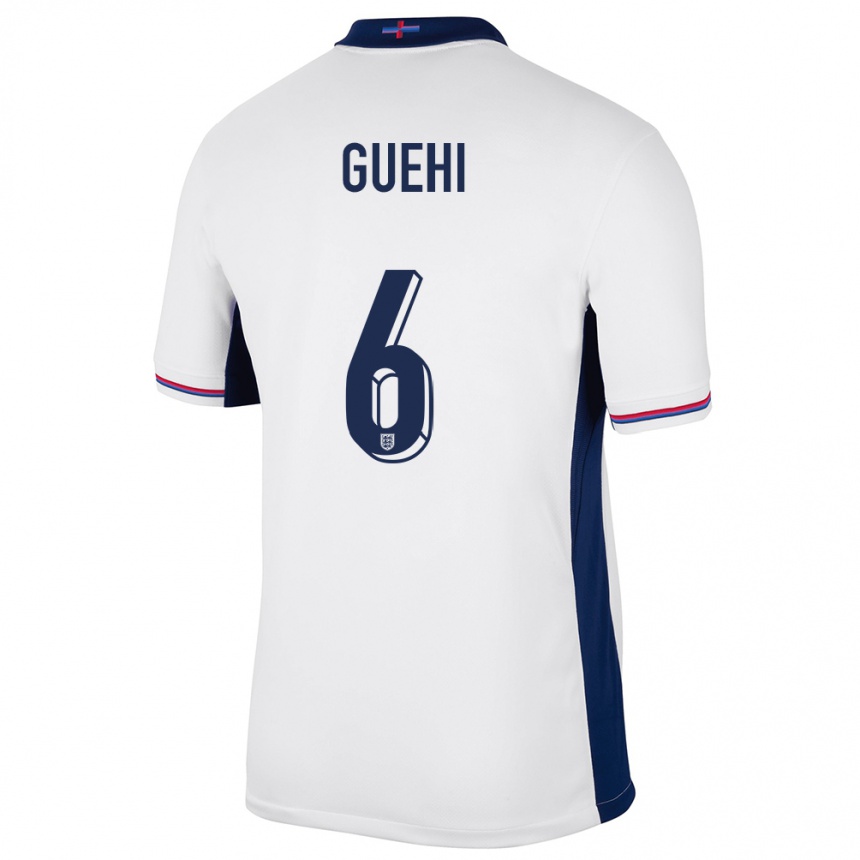 Kids Football England Marc Guehi #6 White Home Jersey 24-26 T-Shirt Australia