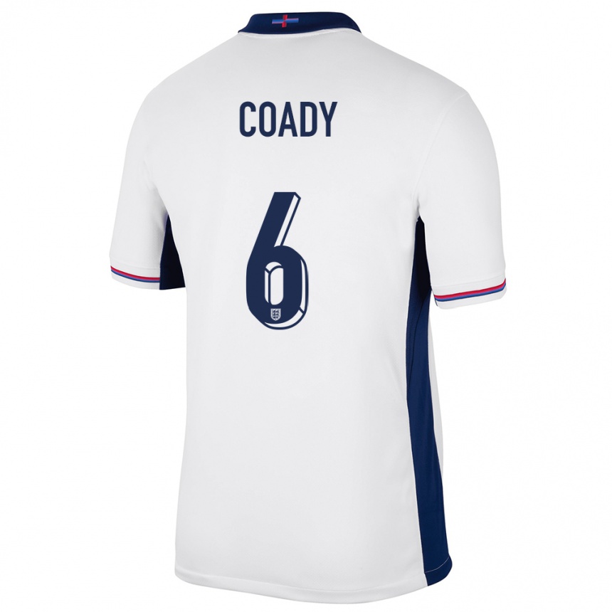 Kids Football England Conor Coady #6 White Home Jersey 24-26 T-Shirt Australia