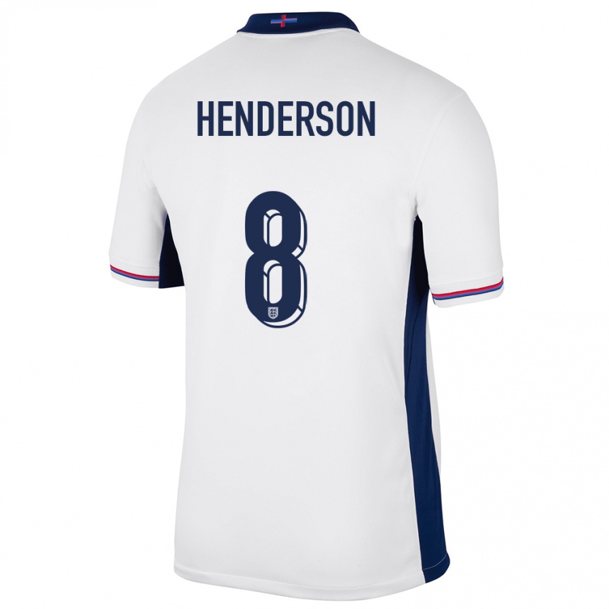 Kids Football England Jordan Henderson #8 White Home Jersey 24-26 T-Shirt Australia