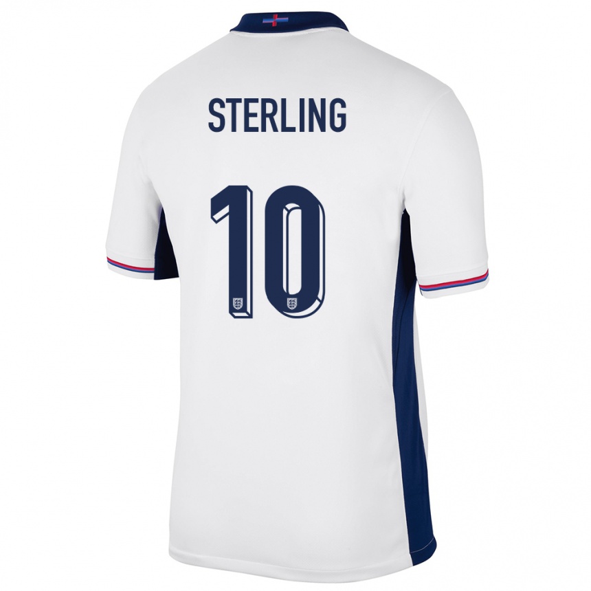 Kids Football England Raheem Sterling #10 White Home Jersey 24-26 T-Shirt Australia