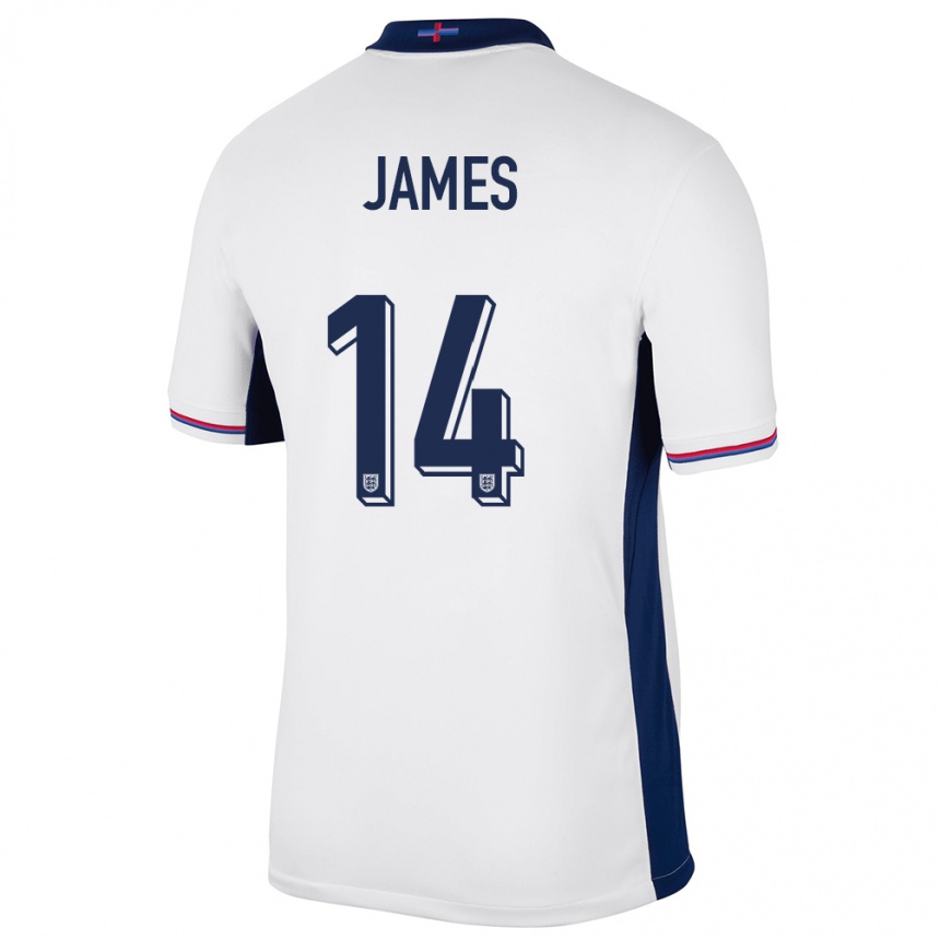 Kids Football England Reece James #14 White Home Jersey 24-26 T-Shirt Australia