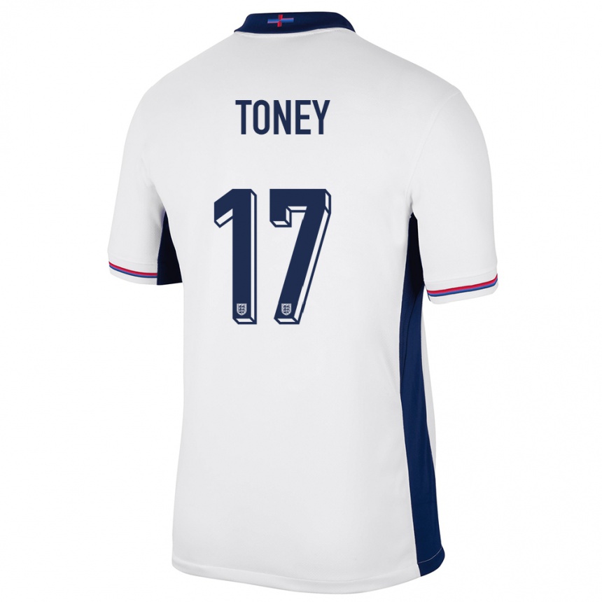 Kids Football England Ivan Toney #17 White Home Jersey 24-26 T-Shirt Australia