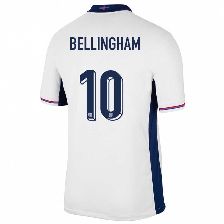 Kids Football England Jude Bellingham #10 White Home Jersey 24-26 T-Shirt Australia