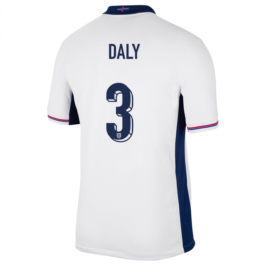 Kids Football England Rachel Daly #3 White Home Jersey 24-26 T-Shirt Australia