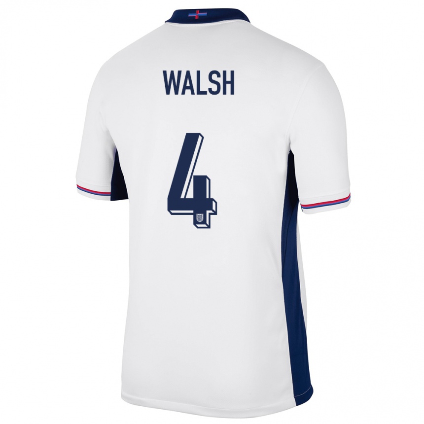 Kids Football England Keira Walsh #4 White Home Jersey 24-26 T-Shirt Australia