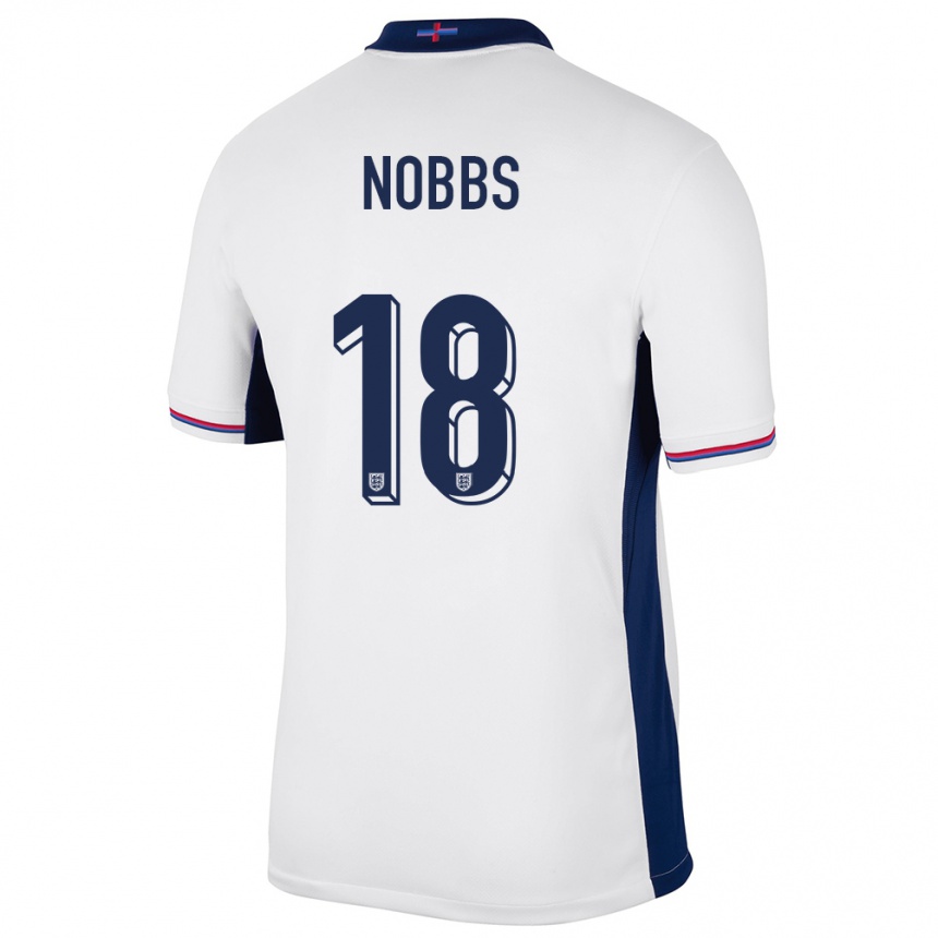 Kids Football England Jordan Nobbs #18 White Home Jersey 24-26 T-Shirt Australia