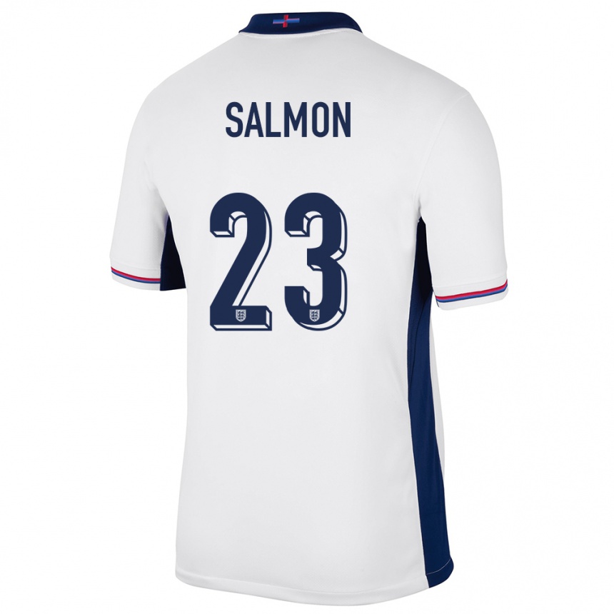 Kids Football England Ebony Salmon #23 White Home Jersey 24-26 T-Shirt Australia