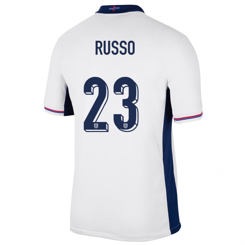 Kids Football England Alessia Russo #23 White Home Jersey 24-26 T-Shirt Australia