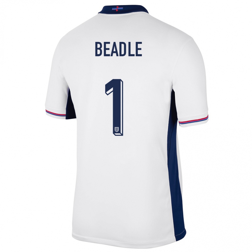 Kids Football England James Beadle #1 White Home Jersey 24-26 T-Shirt Australia