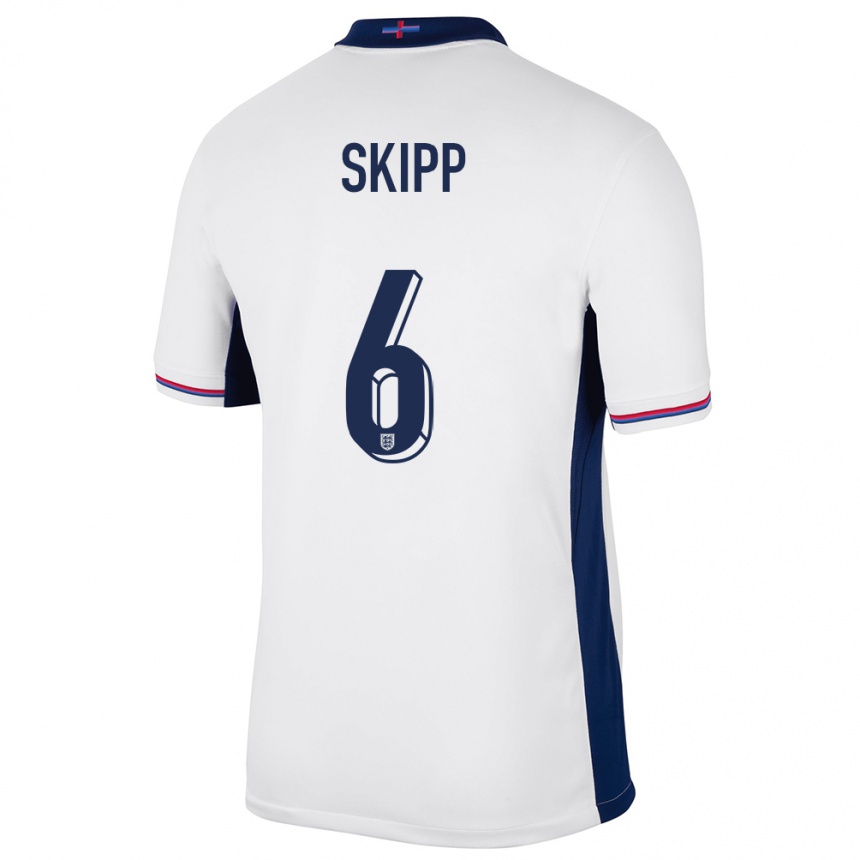 Kids Football England Oliver Skipp #6 White Home Jersey 24-26 T-Shirt Australia