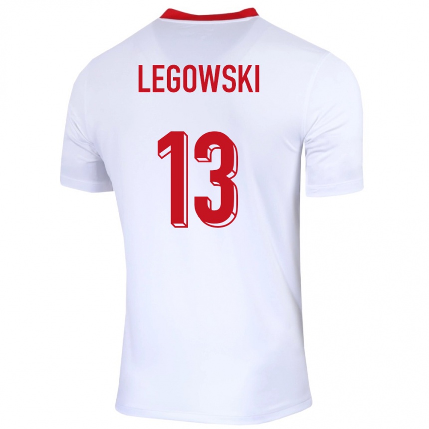 Kids Football Poland Mateusz Legowski #13 White Home Jersey 24-26 T-Shirt Australia