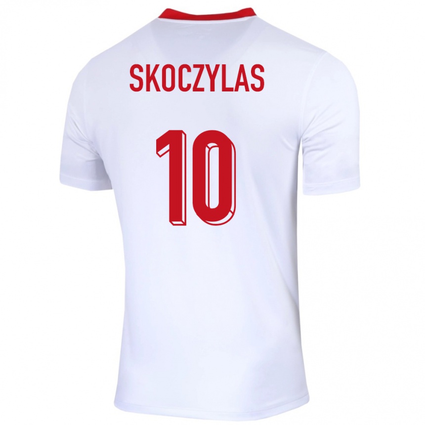 Kids Football Poland Mateusz Skoczylas #10 White Home Jersey 24-26 T-Shirt Australia