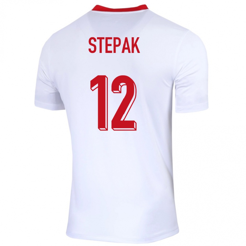 Kids Football Poland Jakub Stepak #12 White Home Jersey 24-26 T-Shirt Australia