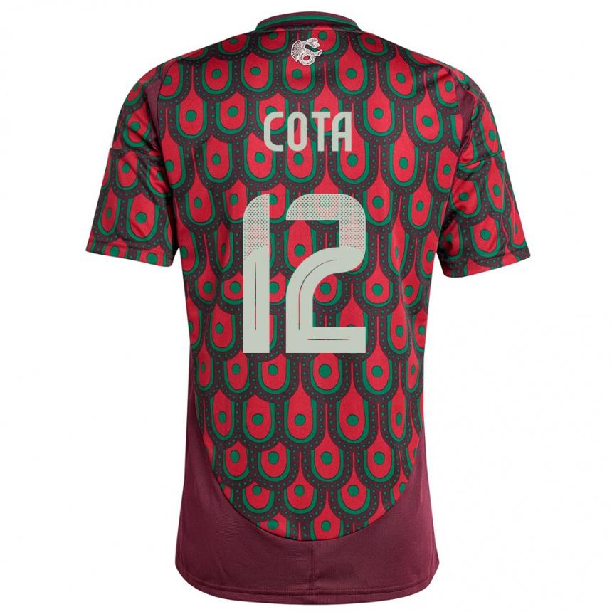 Kids Football Mexico Rodolfo Cota #12 Maroon Home Jersey 24-26 T-Shirt Australia