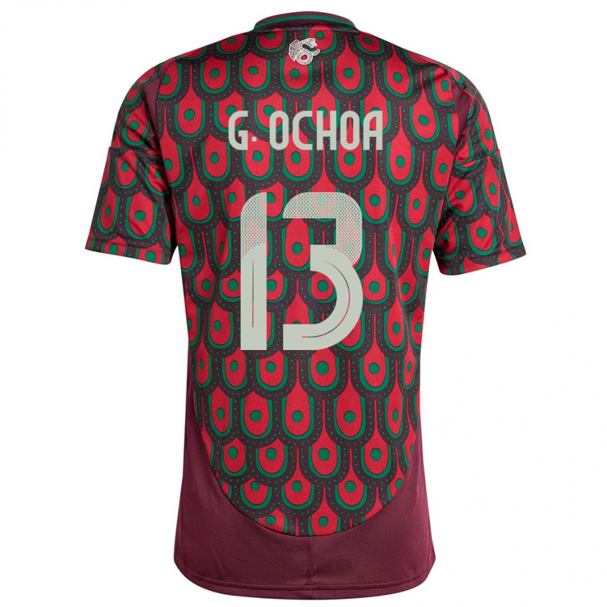 Kids Football Mexico Guillermo Ochoa #13 Maroon Home Jersey 24-26 T-Shirt Australia