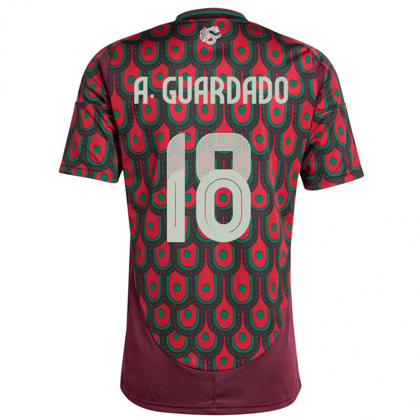 Kids Football Mexico Andres Guardado #18 Maroon Home Jersey 24-26 T-Shirt Australia