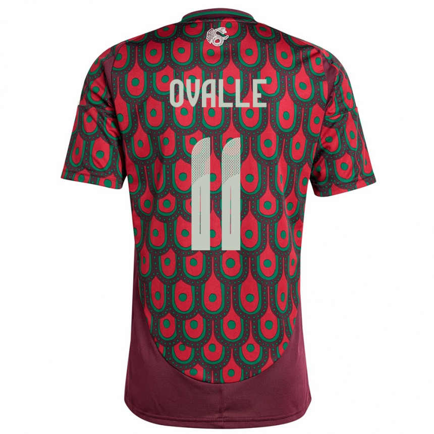 Kids Football Mexico Lizbeth Ovalle #11 Maroon Home Jersey 24-26 T-Shirt Australia