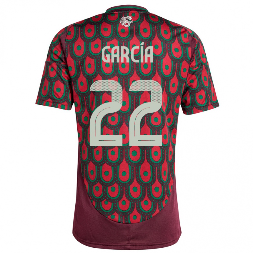 Kids Football Mexico Diana Garcia #22 Maroon Home Jersey 24-26 T-Shirt Australia