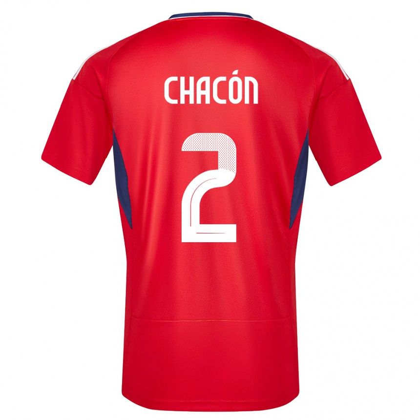 Kids Football Costa Rica Daniel Chacon #2 Red Home Jersey 24-26 T-Shirt Australia