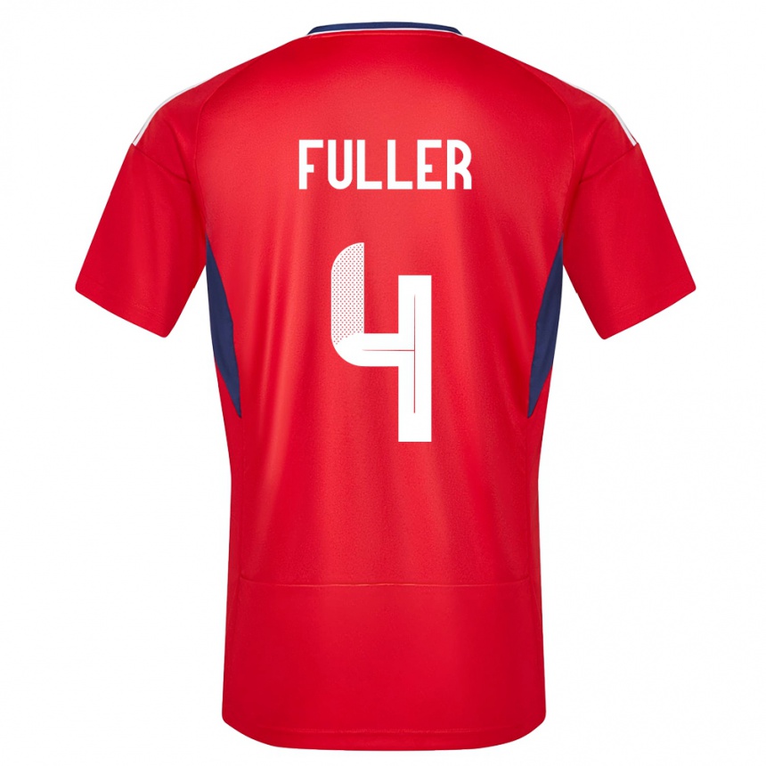 Kids Football Costa Rica Keysher Fuller #4 Red Home Jersey 24-26 T-Shirt Australia