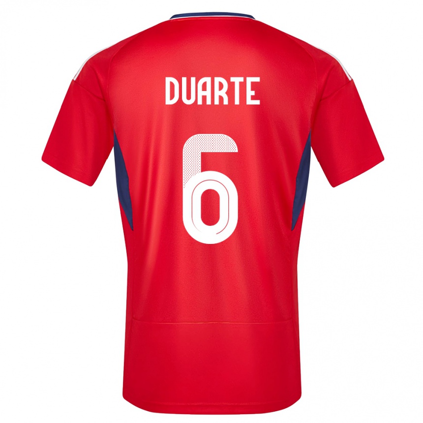 Kids Football Costa Rica Oscar Duarte #6 Red Home Jersey 24-26 T-Shirt Australia