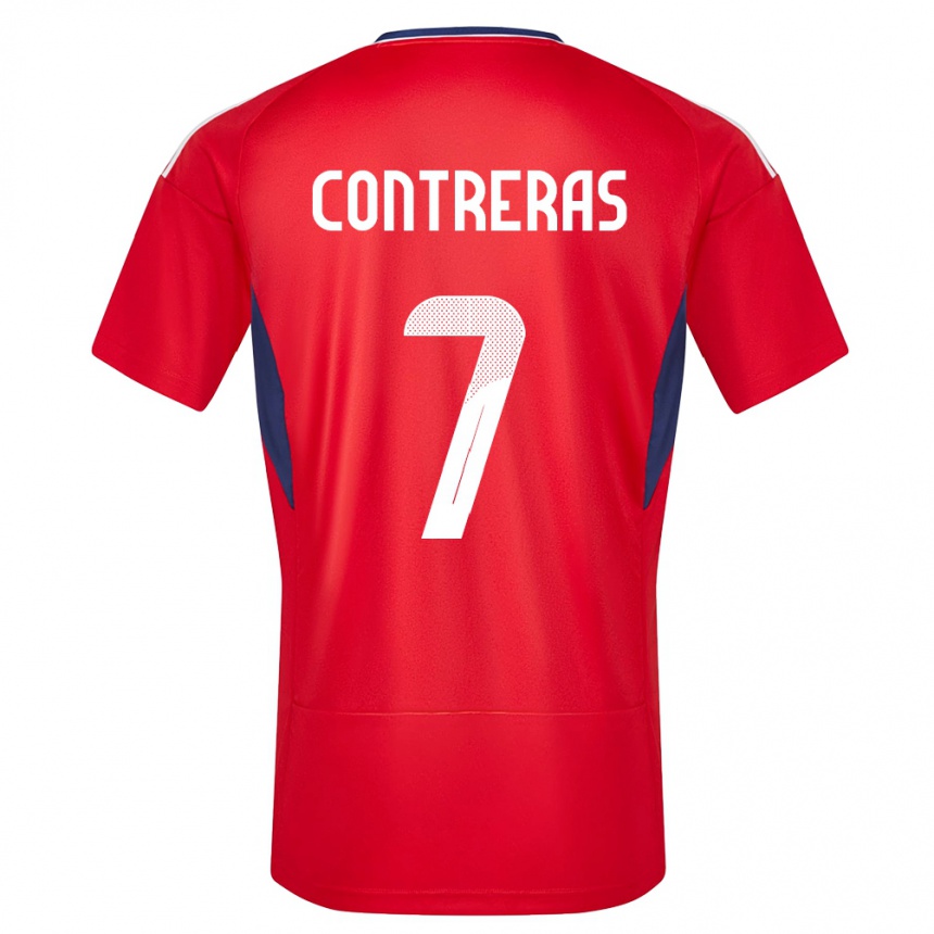 Kids Football Costa Rica Anthony Contreras #7 Red Home Jersey 24-26 T-Shirt Australia