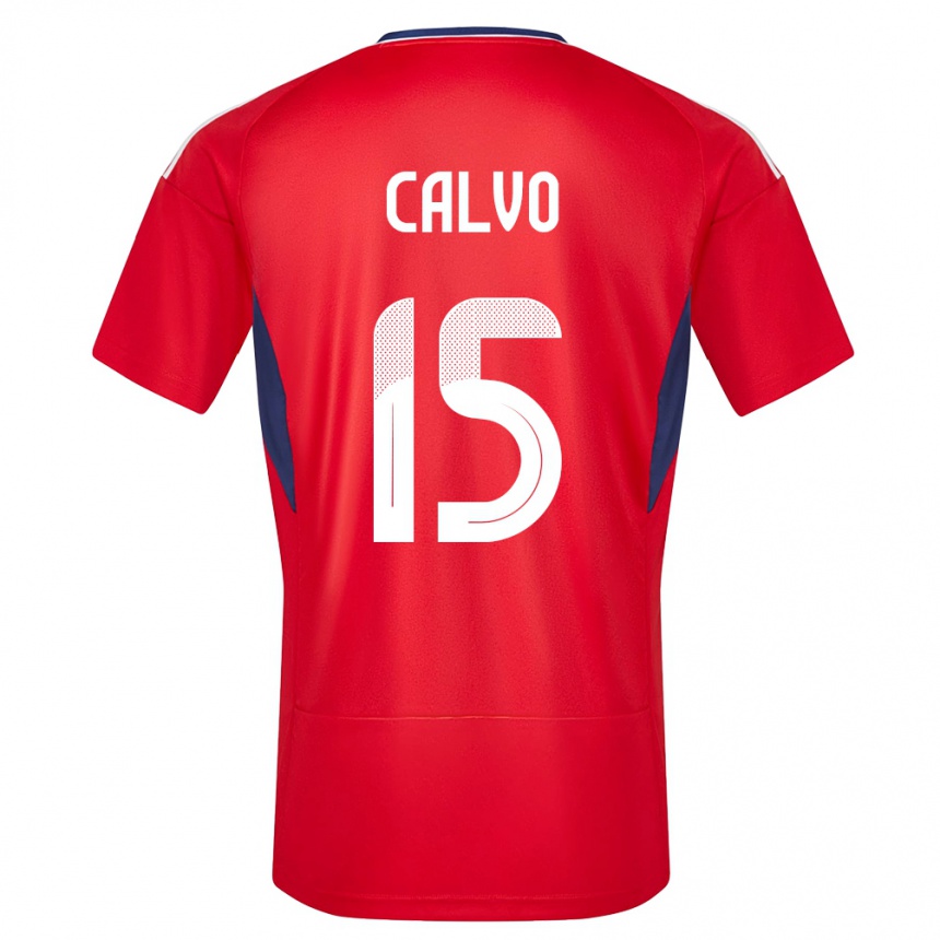 Kids Football Costa Rica Francisco Calvo #15 Red Home Jersey 24-26 T-Shirt Australia