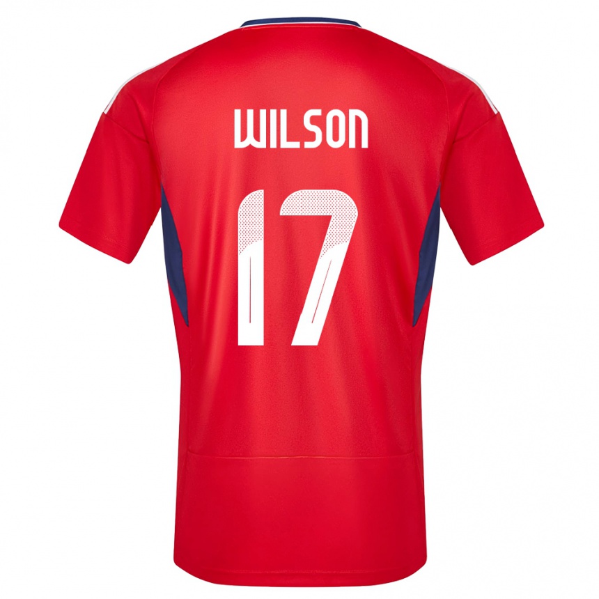 Kids Football Costa Rica Roan Wilson #17 Red Home Jersey 24-26 T-Shirt Australia