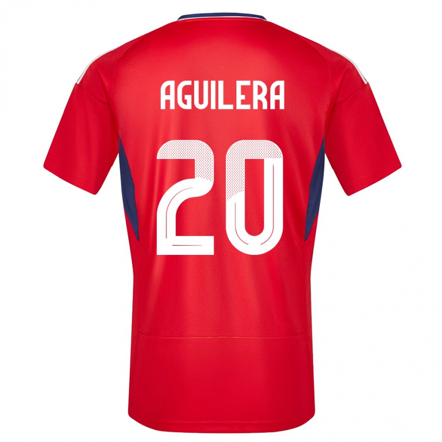 Kids Football Costa Rica Brandon Aguilera #20 Red Home Jersey 24-26 T-Shirt Australia