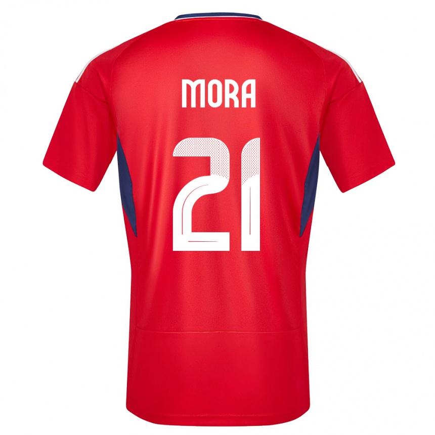 Kids Football Costa Rica Carlos Mora #21 Red Home Jersey 24-26 T-Shirt Australia