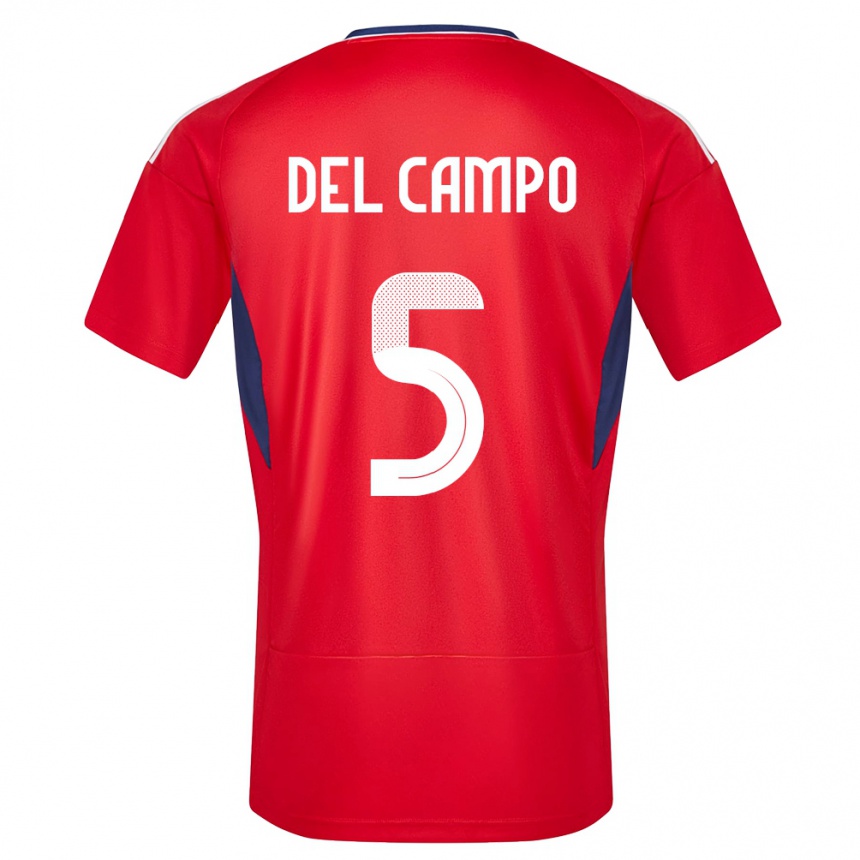 Kids Football Costa Rica Valeria Del Campo #5 Red Home Jersey 24-26 T-Shirt Australia